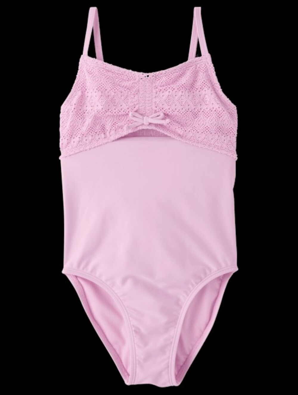 Children's Place Girls Crochet-Top One-Piece Swimsuit
